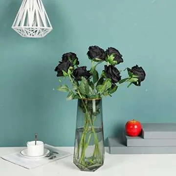 Kisflower Elegant Black Silk Roses for Every Occasion