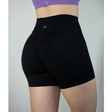 TomTiger Women’s High Waist Workout Shorts for Fitness