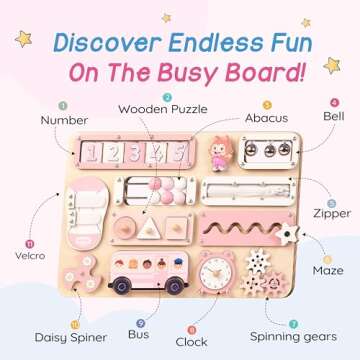 Kalotoys Busy Board for Toddlers - Educational Montessori Toy