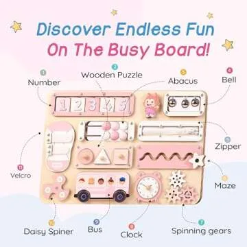 Kalotoys Busy Board for Toddlers - Educational Montessori Toy