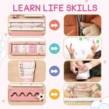 Kalotoys Busy Board for Toddlers - Educational Montessori Toy