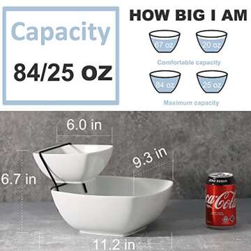 Buyajuju Chip and Dip Serving Set, 2 Tier Chip and Dip Bowls with Stand, Tiered Serving Stand, Food ...