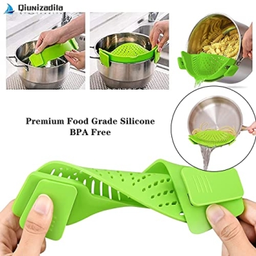 Clip-On Strainer for Pots - Silicone Kitchen Tool