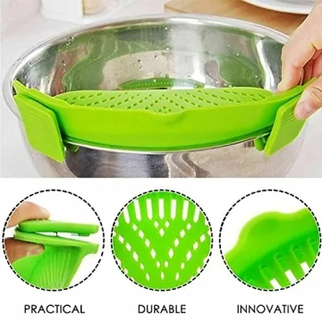 Clip-On Strainer for Pots - Silicone Kitchen Tool