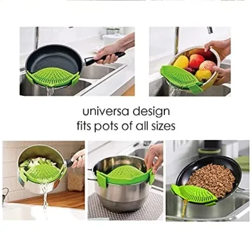 Clip-On Strainer for Pots - Silicone Kitchen Tool