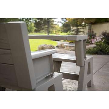 Convert-a-Bench 2-in-1 Outdoor Picnic Table & Bench