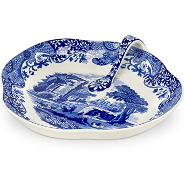 Spode Blue Italian Handled Tray for Snacks and Gifts