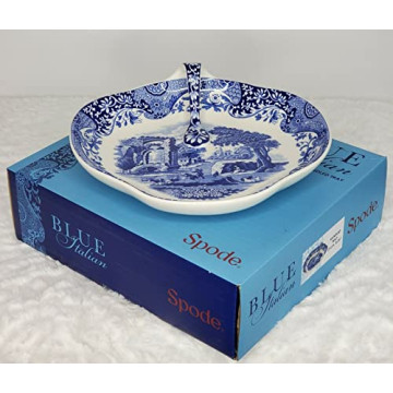 Spode Blue Italian Handled Tray for Snacks and Gifts