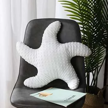 Cute Starfish Throw Pillows for Kids Room and Decor