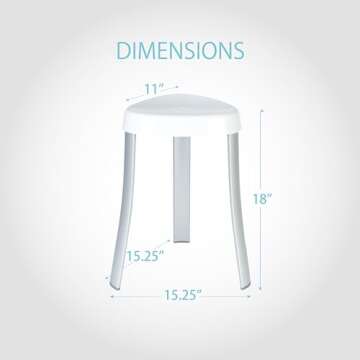 Spa Shower Seat - Rust Proof & Elegant Bath Solution