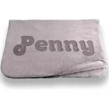Personalized Small Dog Blanket - Gray or Beige