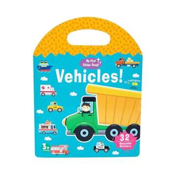 JOFREY Toddler Stickers Book - Fun, Reusable Stickers for Kids 3-6