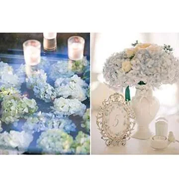 Louiesya Silk Hydrangea Bouquet for Home Wedding Party Decor