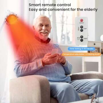 Red Infrared Heat Lamp for Joint Pain Relief and Relaxation