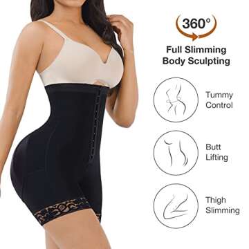 Lover-Beauty Fajas Colombianas Strapless Shapewear Tummy Control Girdles for Women Faja Shorts Butt Lifting Body Shaper Butt Lifter