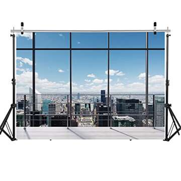 WOLADA 7x5FT Video Conference Backdrop Home Decoration Indoor Live Backdrop Outdoor Landscape Backdr...