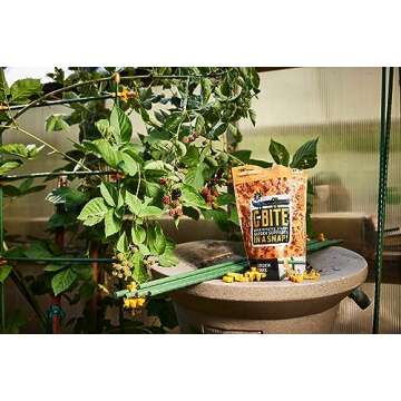 Plant Support Clips | Tomato Cage Connectors for Trellis, Garden Stakes, Wire Fence, Climbing Plants, Vine, Gardening, Indoor Plants & Hydroponics Growing (Tangerine Orange - 100 Pack)