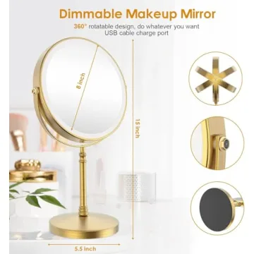 Lighted Makeup Mirror for Flawless Beauty Application