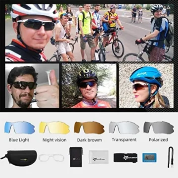 ROCKBROS Polarized Sports Sunglasses for Cycling & Outdoor