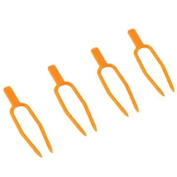 100Pcs Gardening Plant Fixing Clips Reusable Plastic Stolons Fastening Vines Clamp Watermelon Strawberry Fork Farming Securing Fixer Tool Support