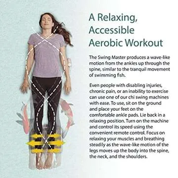 Daiwa Felicity Original Chi Swing Machine USJ-201 Passive Aerobic Exerciser Swing Master with 15 Minute Auto-Off Function