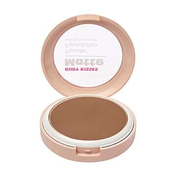 Ruby Kisses Face Powder Foundation - Lightweight, Matte, Full Coverage Make-Up
