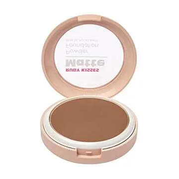 Ruby Kisses Face Powder Foundation - Lightweight, Matte, Full Coverage Make-Up