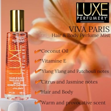 Luxe Perfumery Hair and Body Mist, Viva Paris - 236ml