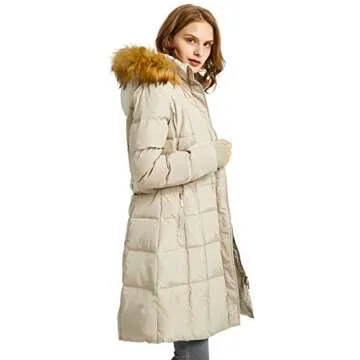 Stylish Orolay Quilted Down Jacket Women Winter Coat