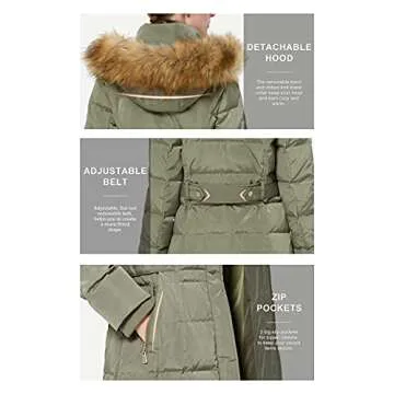 Stylish Orolay Quilted Down Jacket Women Winter Coat