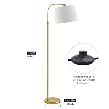 Oneach 62" Gold Floor Lamp - Modern Stylish Lighting