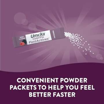 Nature's Way Cold + Flu Relief FastActives, Umcka, Homeopathic, Fever, Sore Throat, Cough, Congestio...