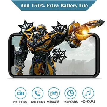QTshine 6800mAh Battery Case for iPhone 11 Pro - Slim & Durable