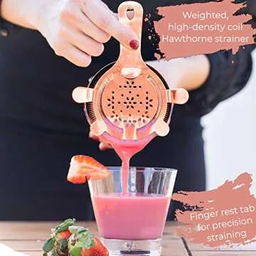 Fifth Label 13-Piece Copper Cocktail Shaker Set