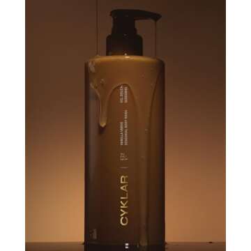 CYKLAR Sensorial Body Wash. Vanilla Verve Hydrating Cleanser with Moisture Locking Multi-Oil Complex, Sodium PCA and Glycerin. Nourishing Shower Gel for Women and Men, 16.5 Fl Oz Luxury Bodywash