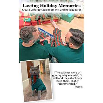 PajamaGram Matching Christmas PJs for Family, Christmas Tree Plaid, 6 Months Green