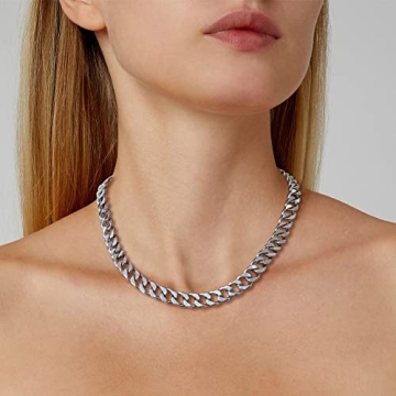 Cuban Link Chain Necklace Adjustable for Women Luxury Jewelry