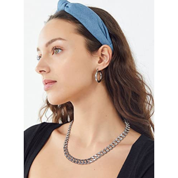 Cuban Link Chain Necklace Adjustable for Women Luxury Jewelry