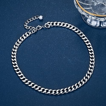 Cuban Link Chain Necklace Adjustable for Women Luxury Jewelry