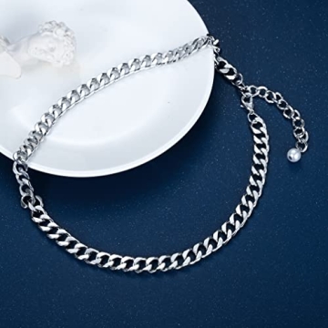 Cuban Link Chain Necklace Adjustable for Women Luxury Jewelry