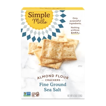 Simple Mills Almond Flour Crackers - Gluten Free & Vegan Snack