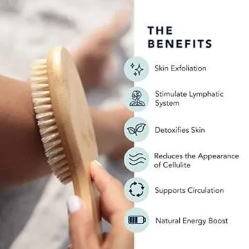 Sustainable Bamboo Dry Brush - Exfoliate and Rejuvenate
