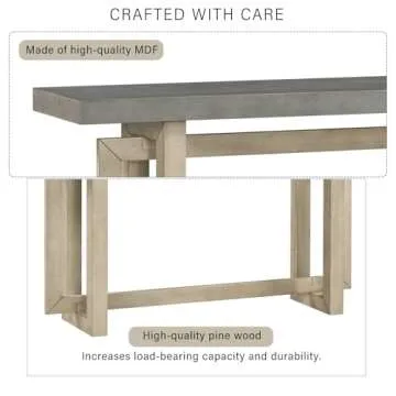 Stylish KEVINSPACE Console Table for Living Room & Entryway