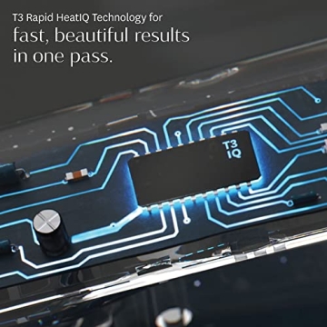 T3 Curl ID 1.25" Digital Ceramic Curling Iron with Smart Touch Interface & Interactive HeatID Technology for Automatic Heat Setting Personalization - Shiny Smooth Curls that Last, White