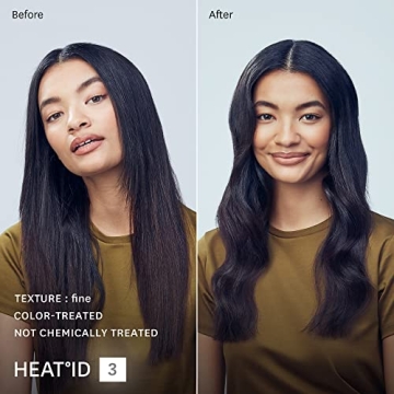 T3 Curl ID 1.25" Digital Ceramic Curling Iron with Smart Touch Interface & Interactive HeatID Technology for Automatic Heat Setting Personalization - Shiny Smooth Curls that Last, White