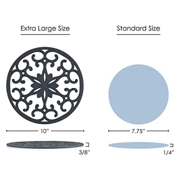 GASARÉ Extra Large Silicone Trivets for Hot Dishes