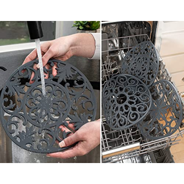 GASARÉ Extra Large Silicone Trivets for Hot Dishes