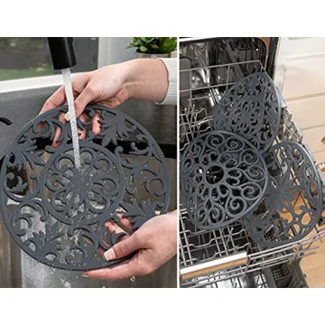 GASARÉ Extra Large Silicone Trivets for Hot Dishes