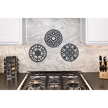 GASARÉ Extra Large Silicone Trivets for Hot Dishes