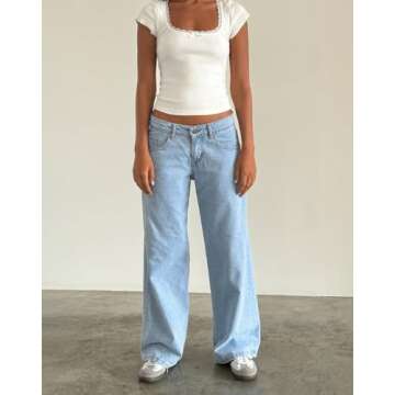 Trendy Women's Wide Leg Jeans for Everyday Styling
